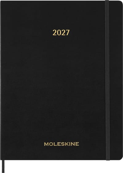 Moleskine 15 Maanden Agenda - 2027 - Essential Planner - Wekelijks - Verticaal - XXL - Zwart