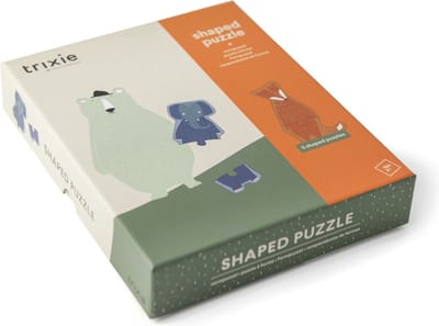 Trixie Blokpuzzel met dieren figuren - Speelgoed 1 jaar - Babycadeau - Kleurrijk