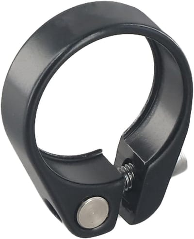 Zadelpenklem Fiets - Zadelklem Zadelbuis - Fietszadel Bevestigen - Lichtgewicht Aluminium - 31.8mm 34.9mm - Zwart