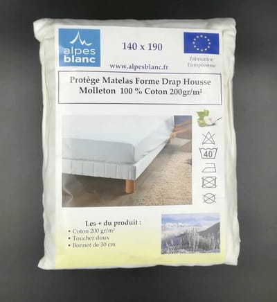 Hoeslaken Matrasbeschermer van 100% Katoen - Brede Hoeken en Optimale Ventilatie
