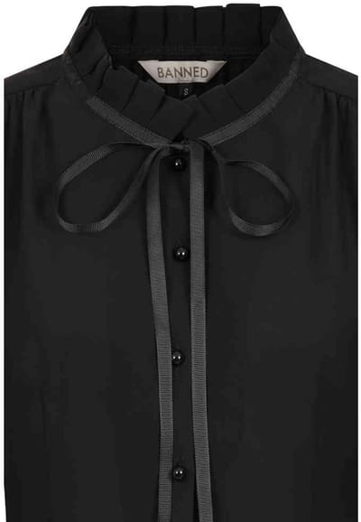 Banned - Helly Blouse - L - Zwart