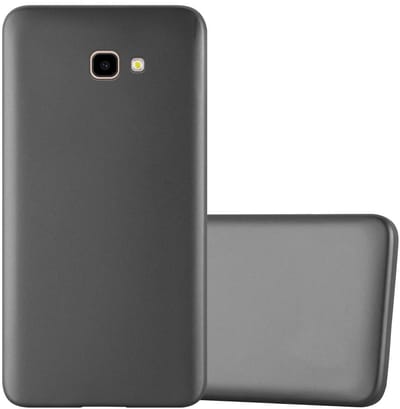 Cadorabo Hoesje geschikt voor Samsung Galaxy J4 PLUS in METALLIC GRIJS - Beschermhoes gemaakt van flexibel TPU silicone Case Cover