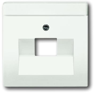 Busch Jaeger Future Linear afdekplaat 1xRJ45 / RJ11 MAT studiowit 1803-884