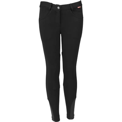 Red Horse Paardrijbroek Topper Meisjes Katoen Zwart Maat 116