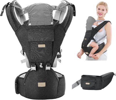 Ergonomische Baby Draagzak voor Pasgeborenen (0-20 kg) - 3 Draagposities