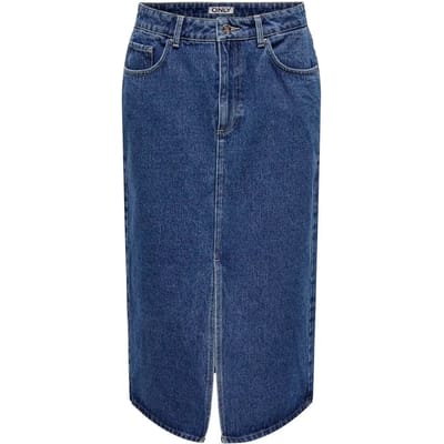 Midi-rokken Only 15319268 BIANCA-MEDIUM BLUE DENIM