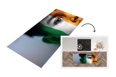 Keukenloper - Loper keuken - Vlag van Ierland - 120x50 cm - Keukenloper vinyl