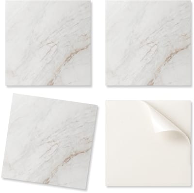 Decoratieve tegels met afbeeldingen, zelfklevend, elegant marmerpatroon, 20x20x20 cm