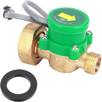 Waterpomp Drukschakelaar - Automatische Schakelaar Pijpleiding - Waterstroom Regelen - Vonkvrij Elektronisch - 1 inch naar 3/4in - Groen