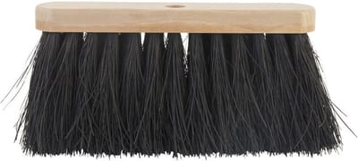 Betra Bezemkop - buitenbezem - zwart - FSC hout/natuurvezel - 30 cm