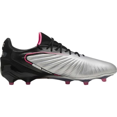 Puma Heren King Ultimate Stevige Grond Voetbalschoenen (Zilver/Zwart)