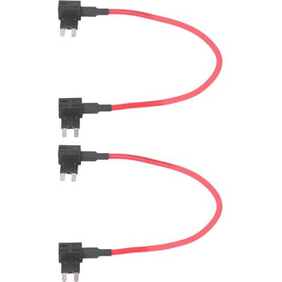 2 Jeu Câble de dérivation TIPM Porte-fusible adaptateur 14AWG 20AMP Réparation Relais de pompe à carburant Accessoires gray