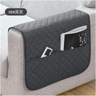 1 STK Bankleuninghoezen met Zakken Waterafstotende Bankleuning Slipcover Leunstoel Hangende Opbergtas voor Afstandsbediening Mobiele Telefoon 1PC 50x110 cm