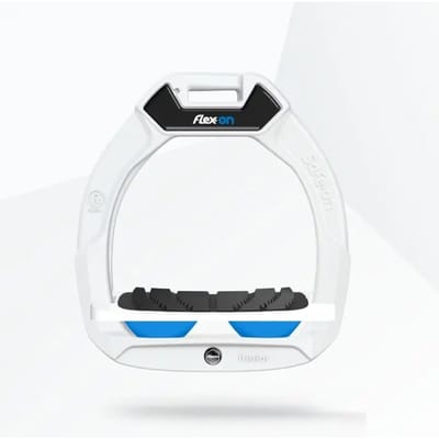 Veiligheidsstijgbeugels Rijhoek Grip Wit/Blauw Kind Flex-On Safe-On