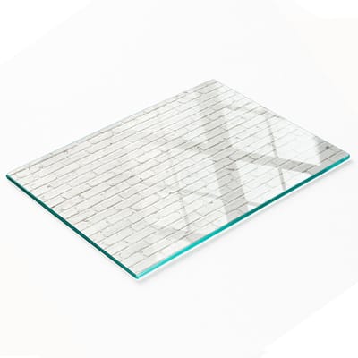 Gehard multifunctioneel decoratief glazen paneel met baksteenmotief, 80x52 cm
