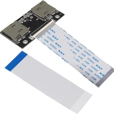 Opslagkaart Adapter - SSD Kaartlezer - Opslag Uitbreiding - Dubbele Poort Ondersteuning - Compact Ontwerp - Zoals Getoond