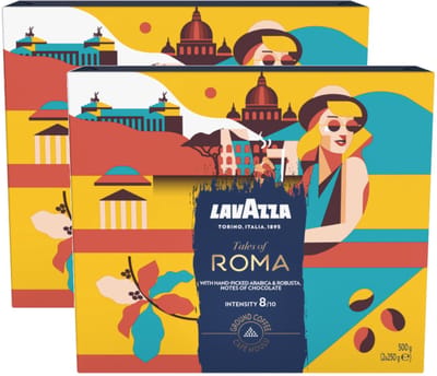 Lavazza Tales Of Roma - Multipack - Gemalen Koffie - 1000g (2x2x250g)