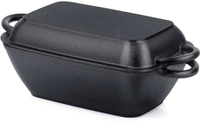 Vilde CAST LINE - Gietijzeren Braadpan 2in1 - 3,5L/1,5L - Met Grilldeksel