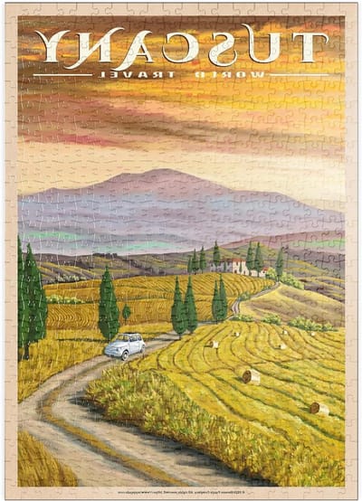 Legpuzzel Toscane - Reisposter Puzzel - Ontspannen Tijd Verdrijven - Hoge Resolutie Print - 500 Stukjes - Niet Gespecificeerd