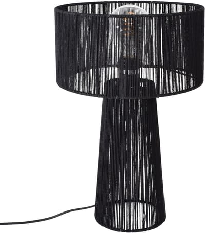 Urban Interiors - Tafellamp Diro Jute 43x30 Zwart