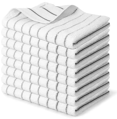 Set van 8 Microvezel Theedoeken 65 x 45 cm - Super Absorberende en Robuuste Keukendoeken