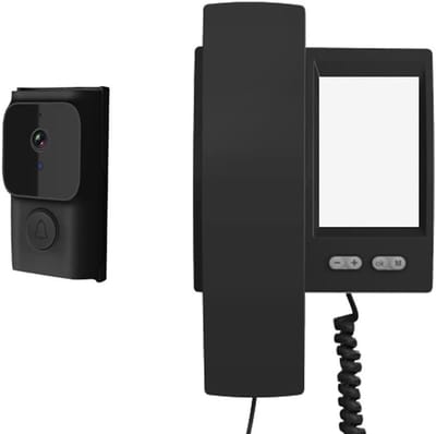 Video Deurbel - Intercom Systeem - Huisbeveiliging - Lokaal Opslaan - 3.5 inch scherm - Zwart