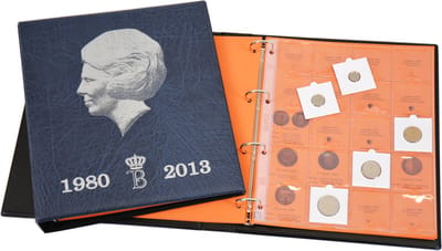 Hartberger Koningin Beatrix muntalbum deel 1 (Gulden) 1980-2001 Prinses - Het muntenalbum voor de Guldens verzamelaar!