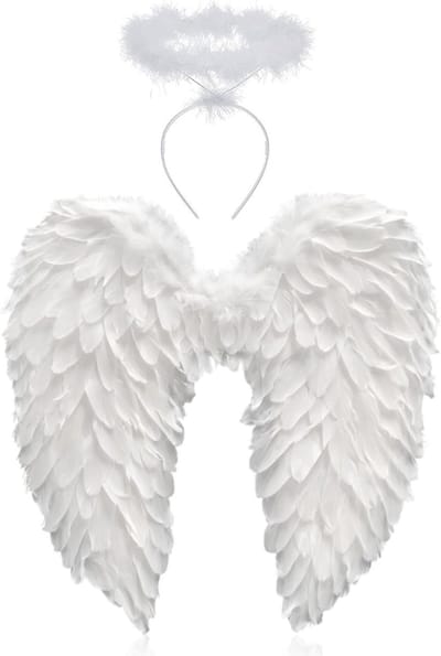 Witte 60CM Engelenvleugels voor Vrouwen en Meisjes - Perfect voor Feestjes, Carnaval en Kostuumdecoratie