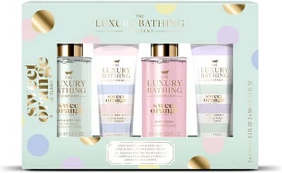Top to Toe Essentials cadeauset: Douchegel, 100 ml + Bodycrème, 50 ml + Hand- en nagelcrème, 50 ml + Badschuim, 100 ml