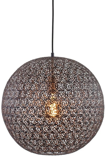 Hanglamp | 40 cm | Oronero lampen | E27 | zwart goud | metaal | modern sfeervol