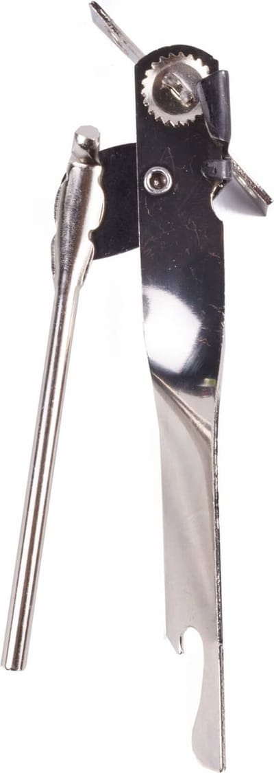 Opener 2 in 1 - blikopener en bieropener - zilver - keukenartikelen