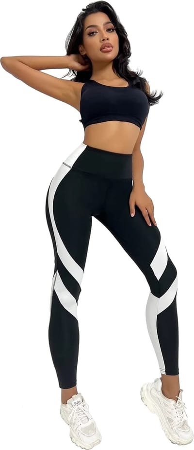 SportLegging Fashion - Dames - Zwart - Yoga - Fitness - Legging - Sport