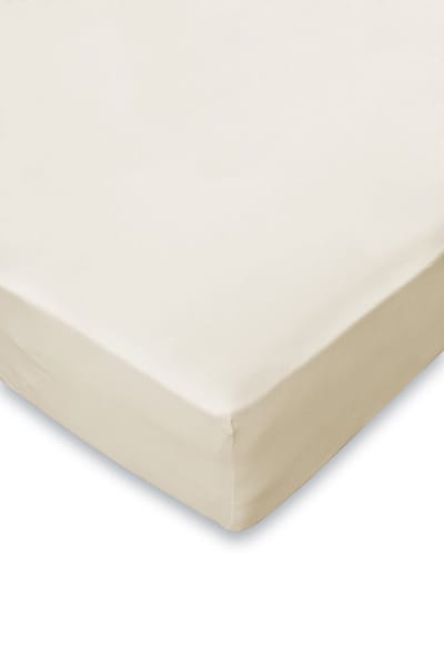 Eleganzzz Hoeslaken Jersey Stretch 35cm Hoekhoogte - Ecru - Hoeslaken 120/130/140x200cmcm - Twijfelaar - Tweepersoons - 100% Katoen - Hoeslakens