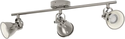 EGLO Seras Spot - GU10 - 3 lichts - 59,5 cm - Grijs|Crème