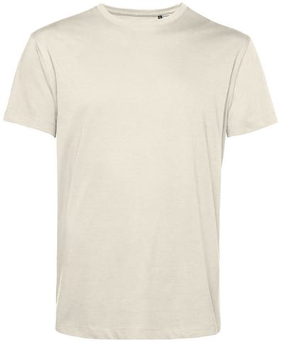 B&C Heren Organisch E150 T-Shirt (Gebroken wit)