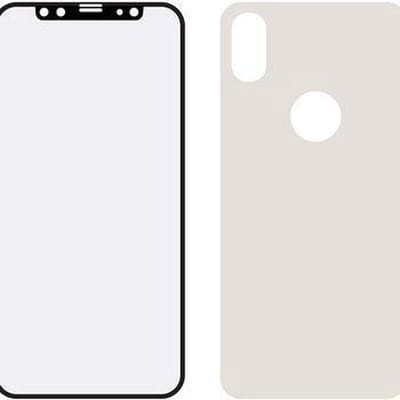 Mobilize Edge To Edge Gehard Glas Ultra-Clear Screen + Back Protector voor Apple iPhone XS - Zwart