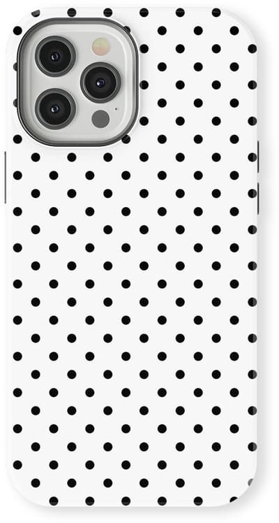 Polka Dots Hoesje geschikt voor iPhone 12 Pro | Geschikt Voor Mag | Stippen Design Backcover geschikt voor iPhone 12 Pro Mono Dots