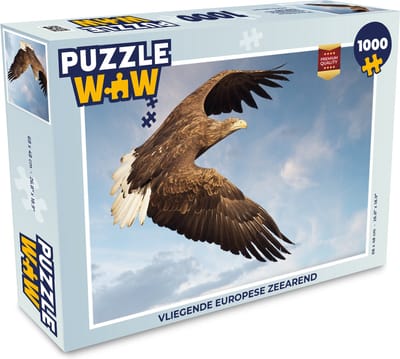 Puzzel Vliegende Europese zeearend - Legpuzzel - Puzzel 1000 stukjes volwassenen
