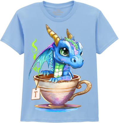 KIDS Draak Hot Tea Dragon The Coloured House KIDS T-shirt XL
