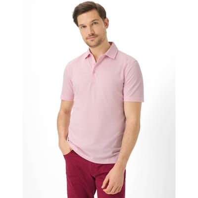 Brax Heren Poloshirt  Style PEPE smooth rose, roze, maat L
