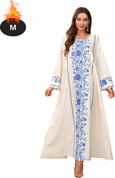Bovista Islamitische Kleding - Djellaba Dames - Moslim Kleding - Arabisch Dames Kaftan - Alhamdulillah - M