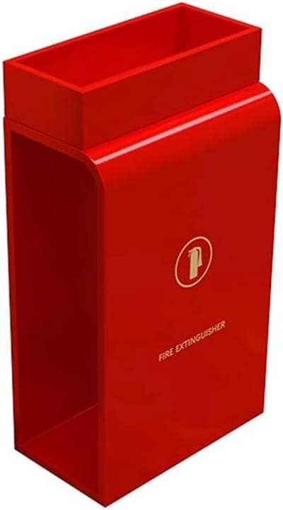 Brandblusser Beugel - Staande Houder - Veilige Opslag - Dubbellaags Ontwerp - 35x20x55 cm - Zwart