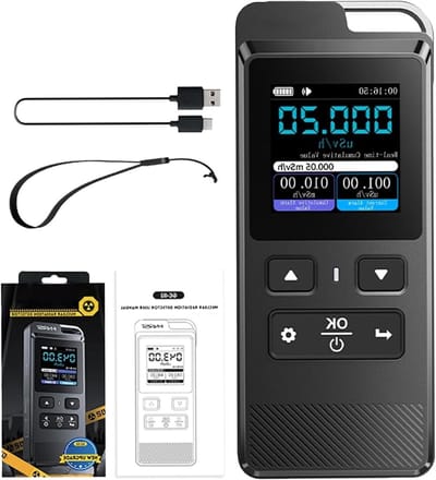 Allecto Plus - Draagbare stralingsmonitor met hoge gevoeligheid voor radioactieve β γ X-ray detectie.