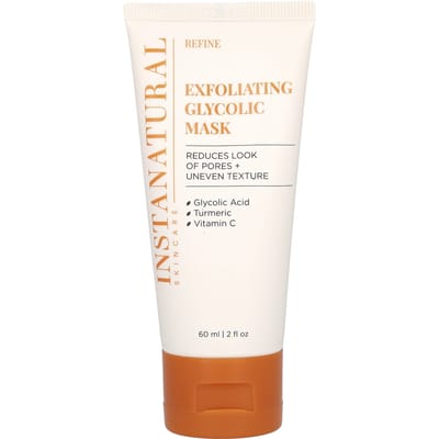 InstaNatural, Exfoliating Glycolic Beauty Mask, 2 fl oz (60 ml) white