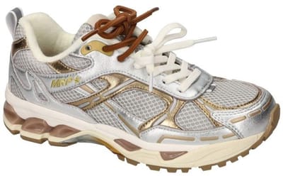MRP Melrose Sneakers - Leatherlook - Dames - Zilver - Maat 38