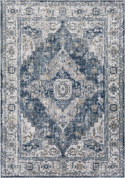 SURYA - DALILA Vintage Oosters Antraciet Tapijt