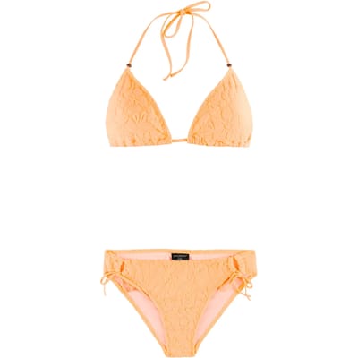 Protest PRTFiction - Triangel bikini set Dames - Koordsluiting - Uitneembare vulling - Normale pasvorm - Medium dekking - Oranje