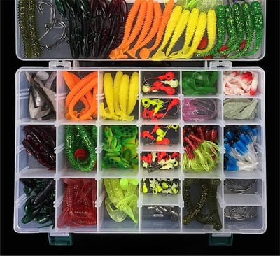 Viskunstaas kit - 301 stuks kunstaas set - aas met haak accessoires - visgerei