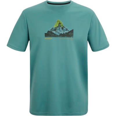 Heren Fingal T-shirt met korte mouwen en gemêleerde print