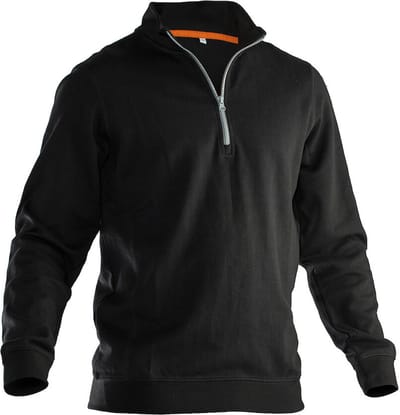 Jobman 5401 Halfzip Sweatshirt 65540120 - Zwart - XXL